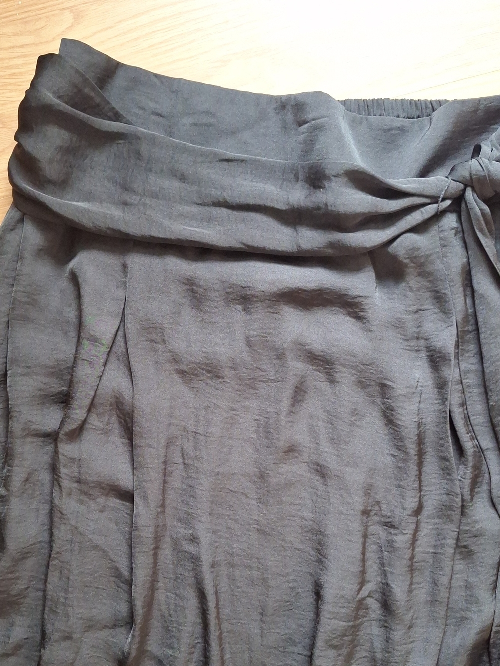 Alfani Black Midi Tie-Waist Skirt - Picture 5 of 6